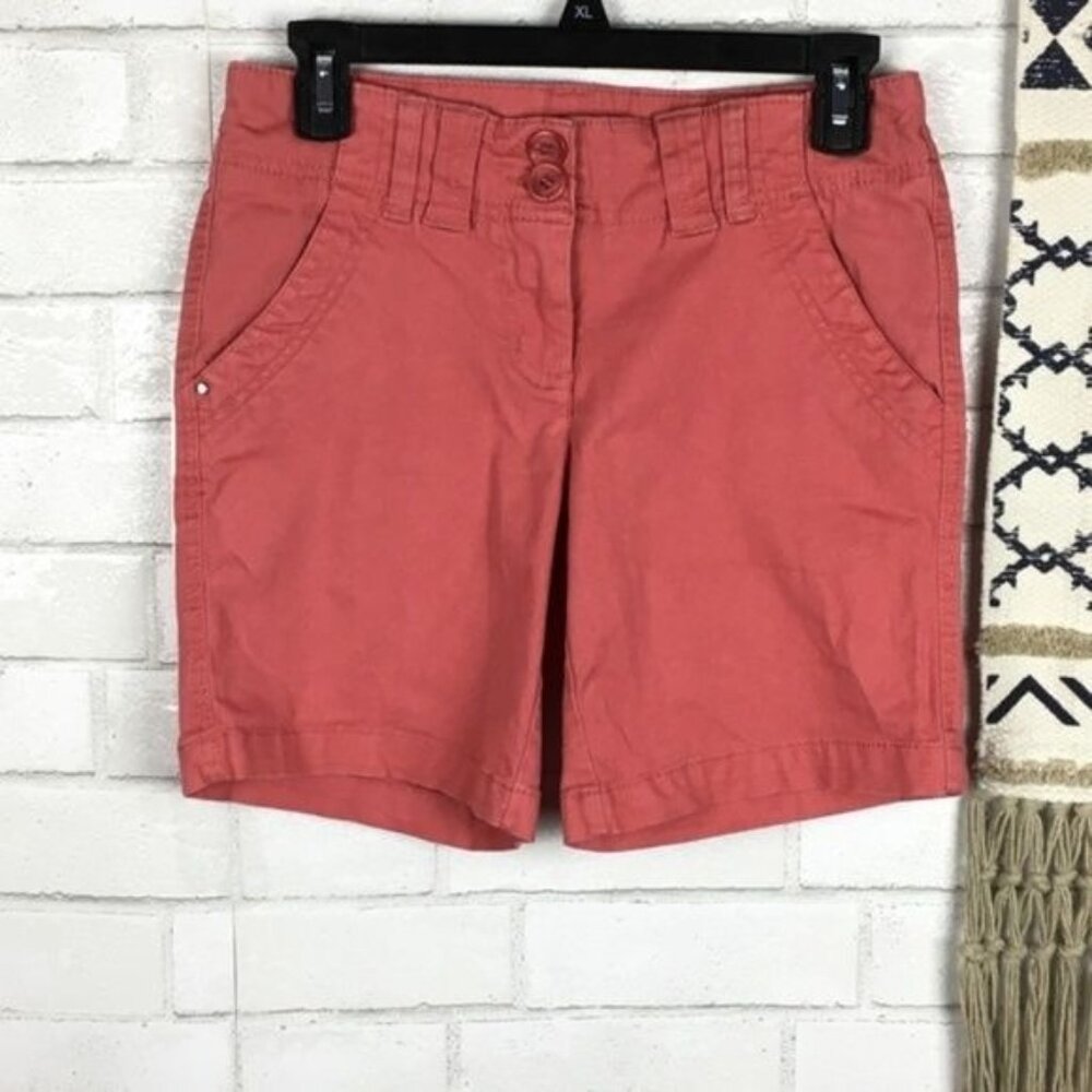 Dalia Collection Coral Modern Fit Womens Shorts Size 2 Cotton/Spandex Casual Wea